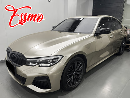 PET Super Gloss Metallic Platinum Silver Vinyl Wrap