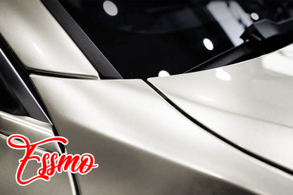 PET Super Gloss Metallic Platinum Silver Vinyl Wrap