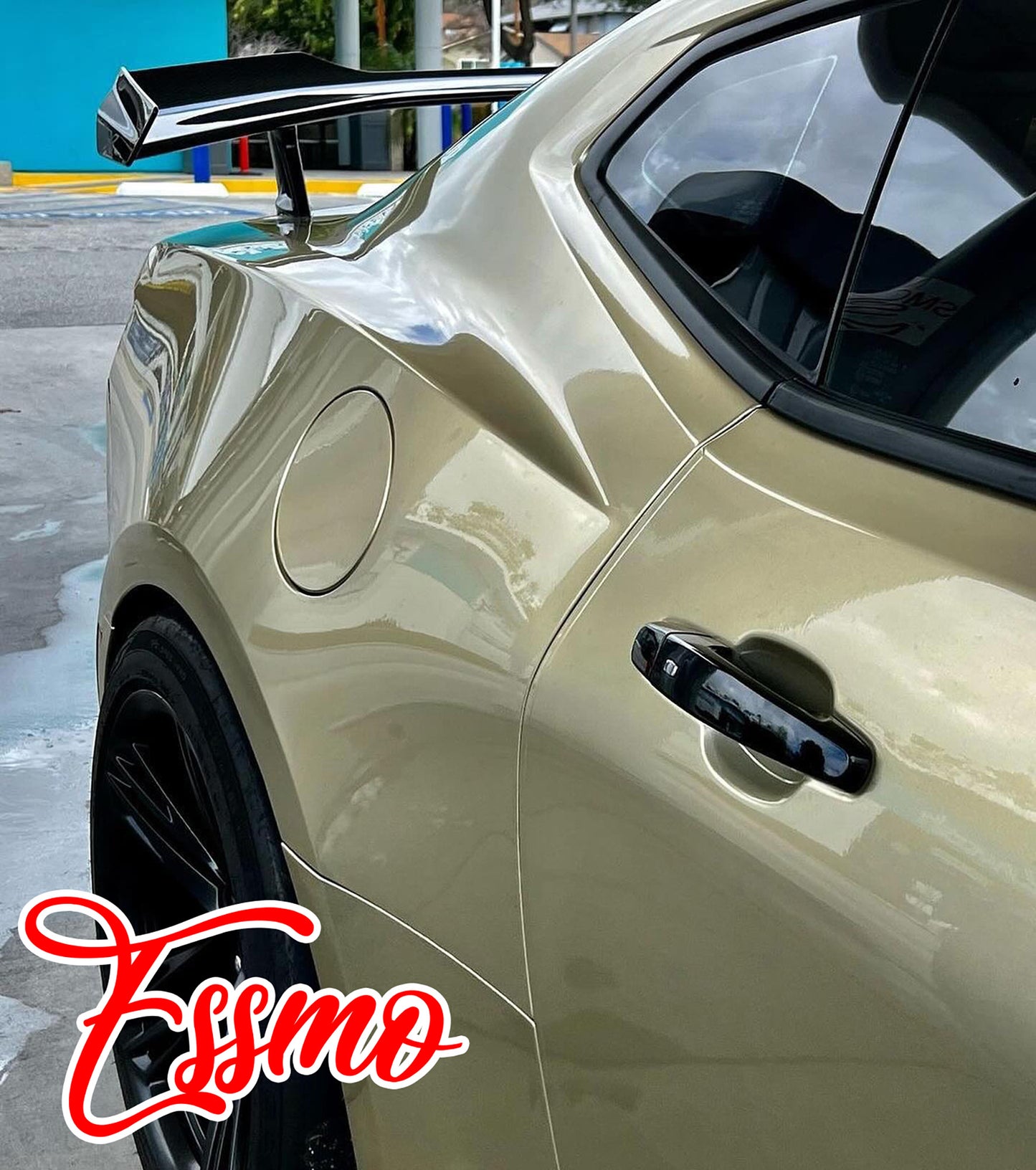 PET Super Gloss Metallic Champagne Gold Vinyl Wrap