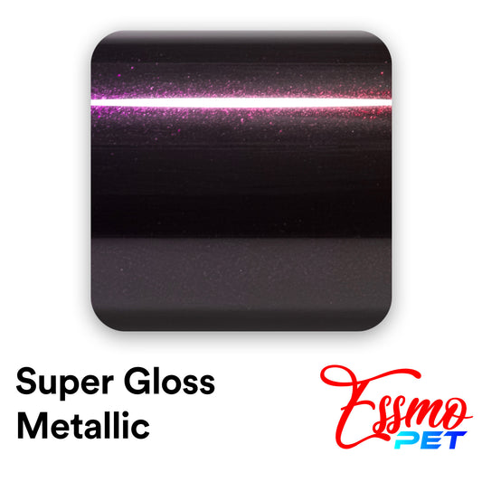 PET Super Gloss Metallic Midnight Magenta Vinyl Wrap