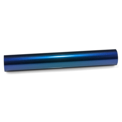 PET Super Gloss Metallic Shadow Blue Vinyl Wrap