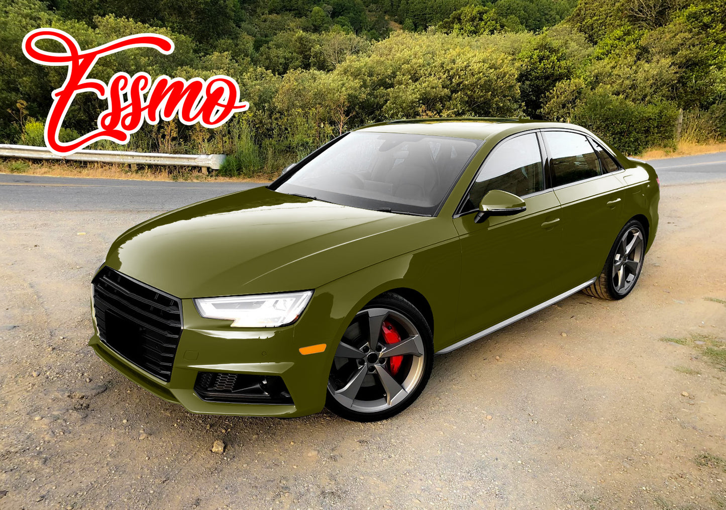 PET Super Gloss Military Green Vinyl Wrap