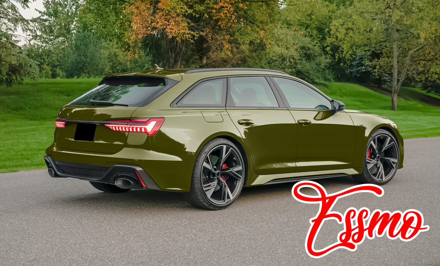 PET Super Gloss Military Green Vinyl Wrap