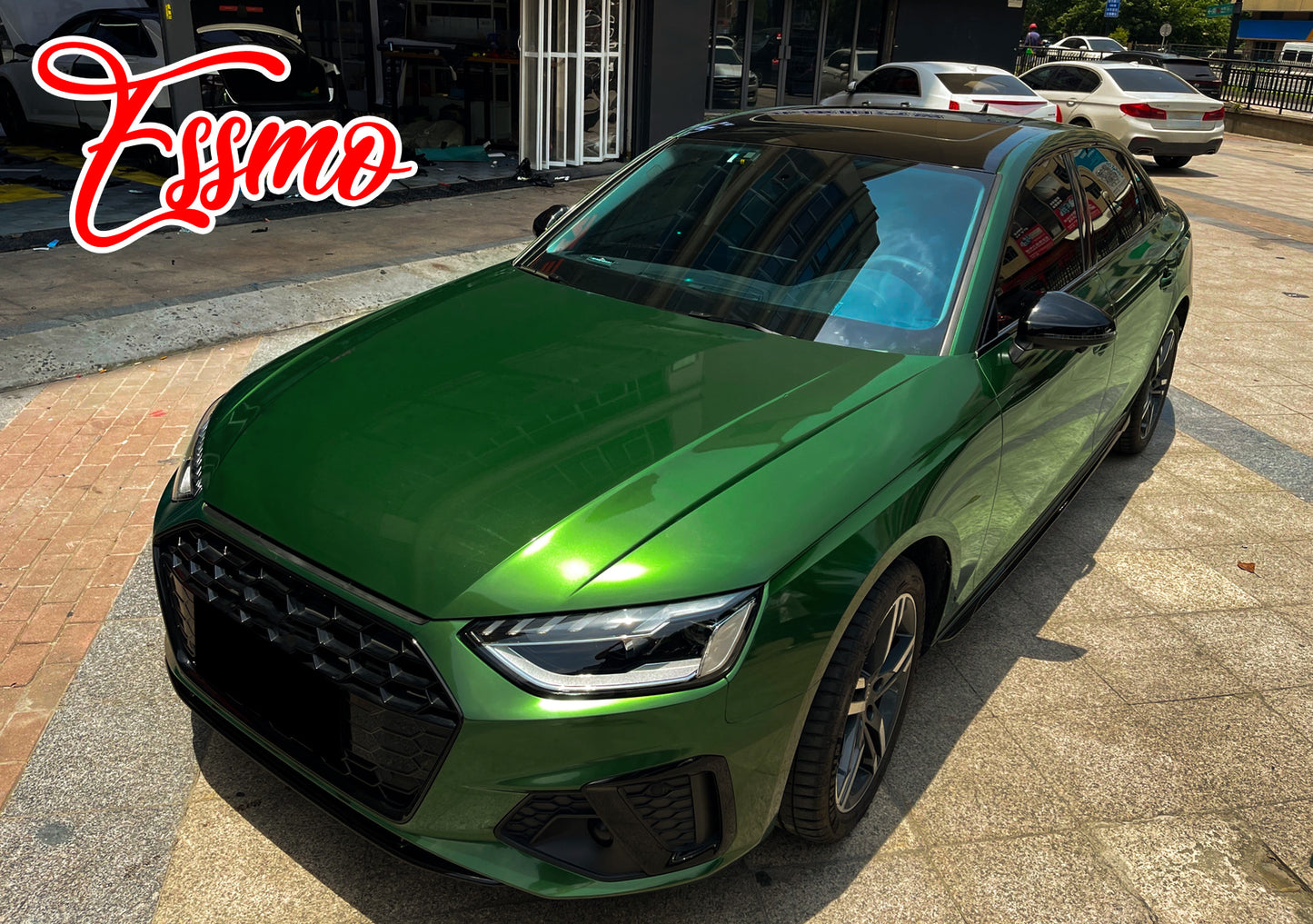 PET Super Gloss Metallic Sonoma Green Vinyl Wrap
