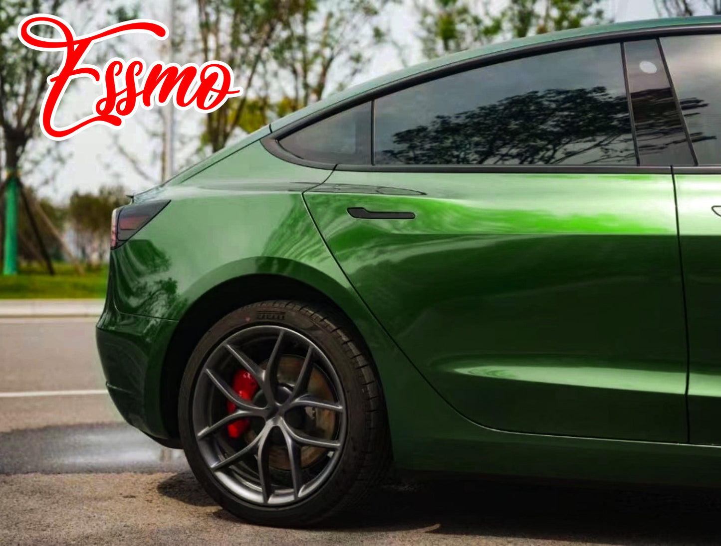 PET Super Gloss Metallic Sonoma Green Vinyl Wrap