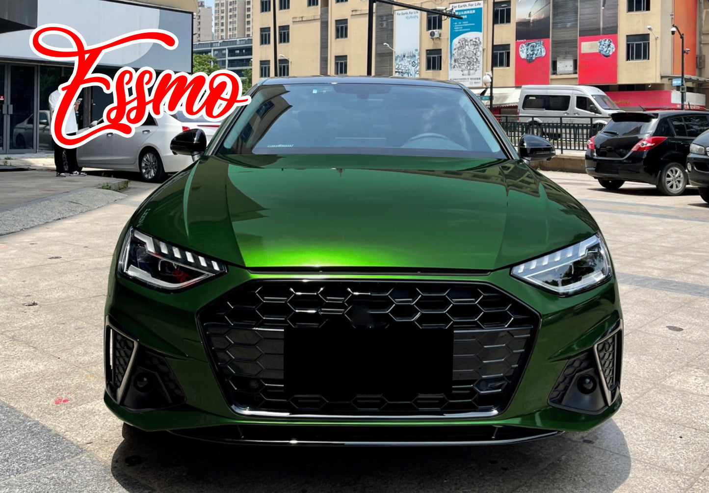 PET Super Gloss Metallic Sonoma Green Vinyl Wrap