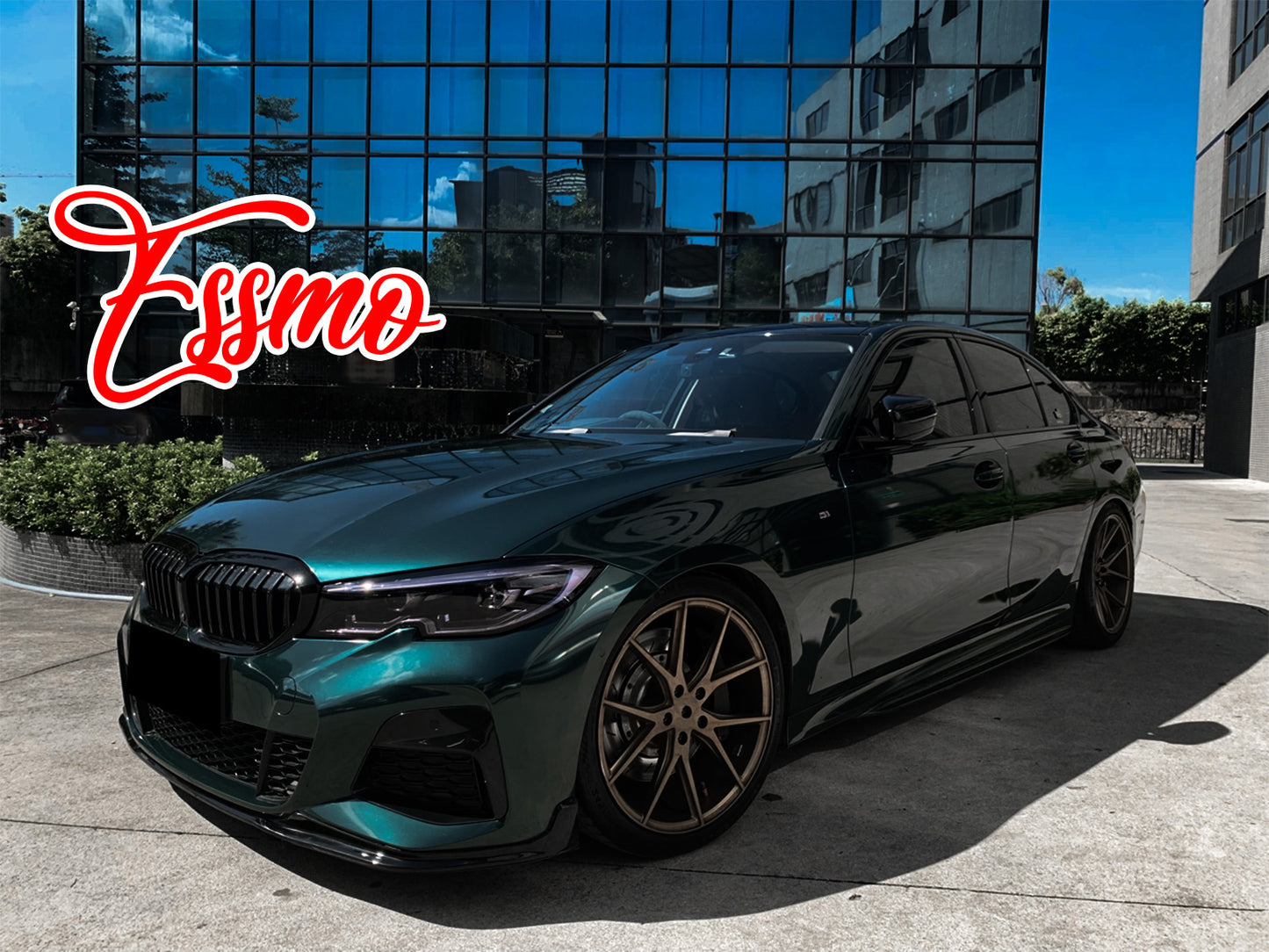 PET Super Gloss Metallic Dark British Green Vinyl Wrap