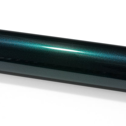 PET Super Gloss Metallic Dark British Green Vinyl Wrap