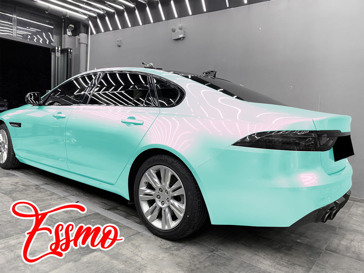 PET Space Candy Gloss Aqua Purple Vinyl Wrap