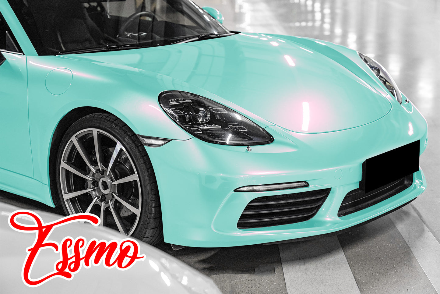 PET Space Candy Gloss Aqua Purple Vinyl Wrap