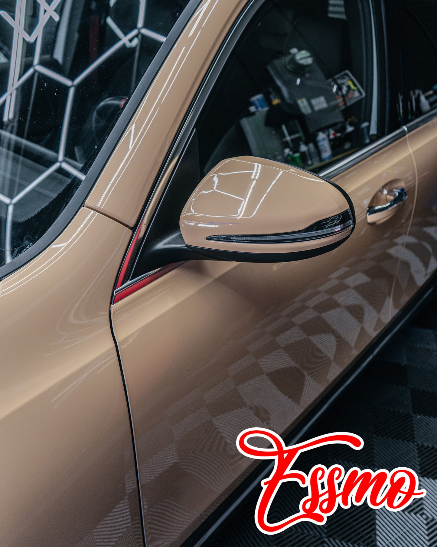 PET Super Gloss Sand Yellow Vinyl Wrap