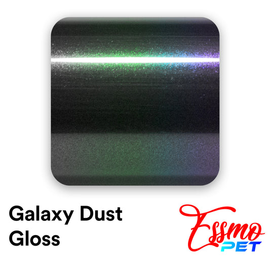 PET Galaxy Dust Gloss Aurora Green Color Shift Vinyl Wrap