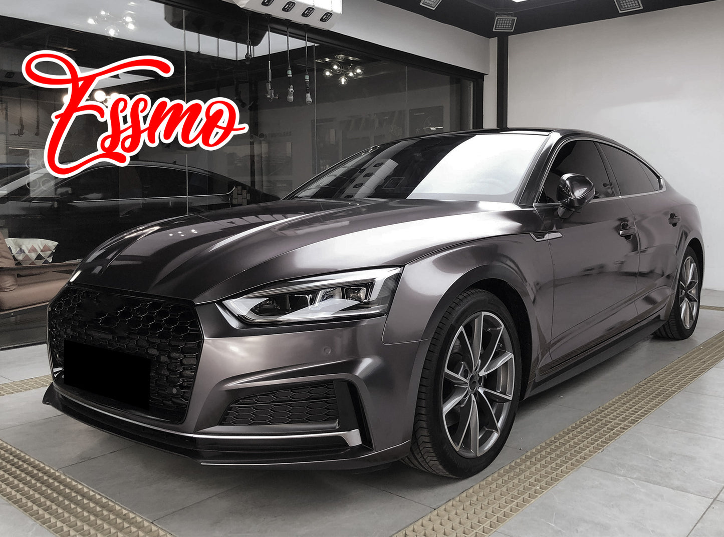 PET Super Gloss Metallic Chronos Gray Vinyl Wrap