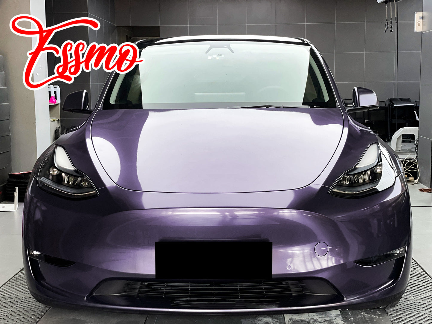 PET Super Gloss Metallic Ube Purple Vinyl Wrap