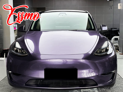 PET Super Gloss Metallic Ube Purple Vinyl Wrap