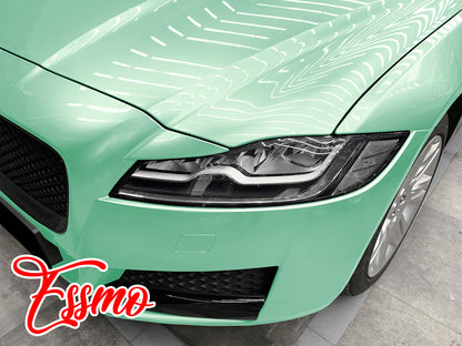 PET Super Gloss Pearlescent Emerald White Vinyl Wrap