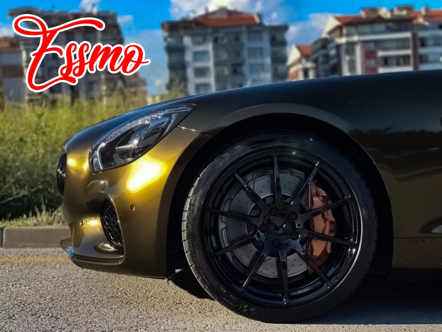 PET Super Gloss Metallic Midnight Gold Vinyl Wrap
