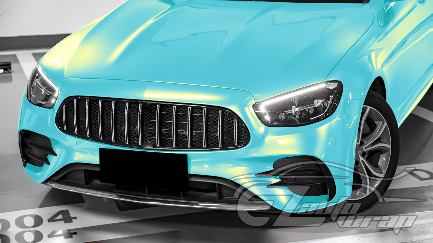 Coral Gloss Blue Gold Vinyl Wrap