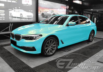 Coral Gloss Blue Gold Vinyl Wrap