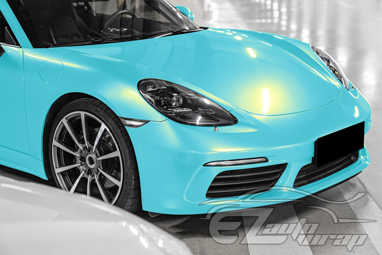 Coral Gloss Blue Gold Vinyl Wrap