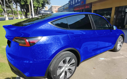 Sparkle Royal Blue Gloss Glitter Vinyl Wrap