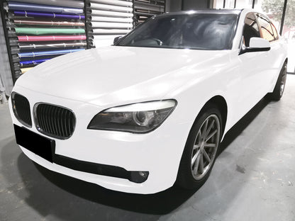 Super Gloss Metallic Sparkle White Vinyl Wrap