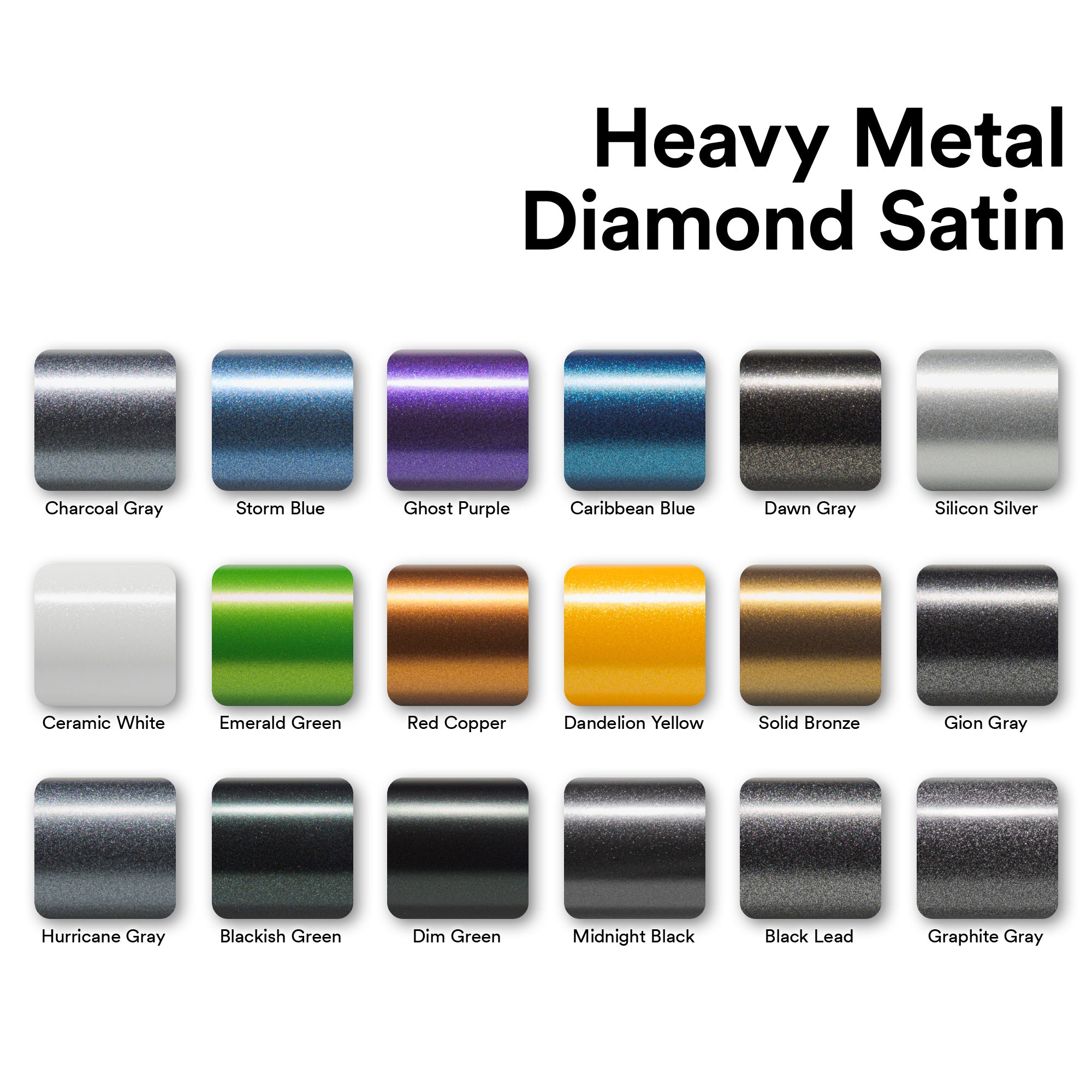 Heavy Metal Diamond Satin Graphite Gray Vinyl Wrap – Essmo Vinyl