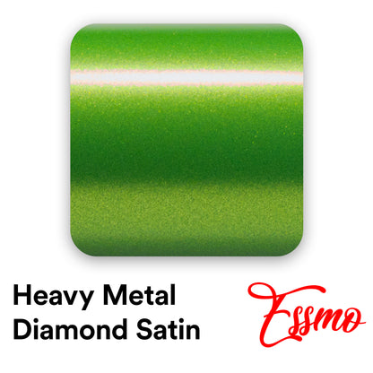Heavy Metal Diamond Satin Emerald Green Vinyl Wrap