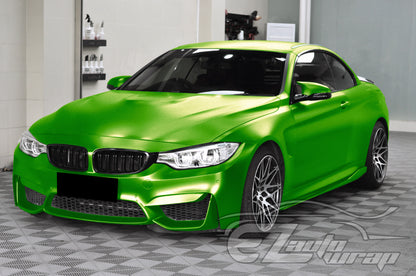 Heavy Metal Diamond Satin Emerald Green Vinyl Wrap