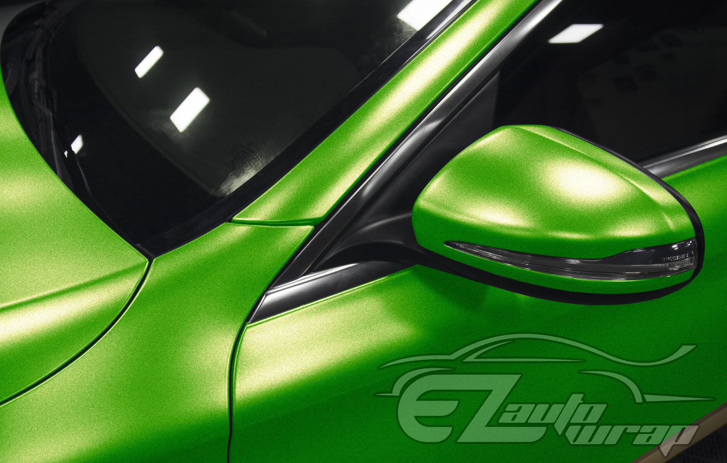 Heavy Metal Diamond Satin Emerald Green Vinyl Wrap