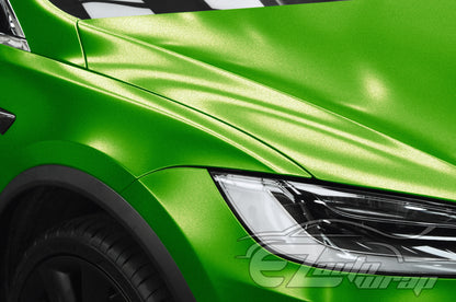 Heavy Metal Diamond Satin Emerald Green Vinyl Wrap