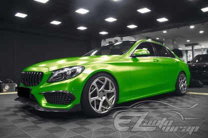 Heavy Metal Diamond Satin Emerald Green Vinyl Wrap