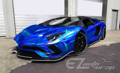 Holographic Blue Vinyl Wrap