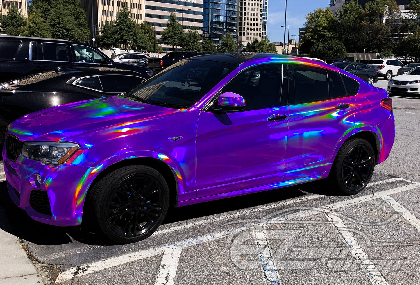 Holographic Purple Vinyl Wrap