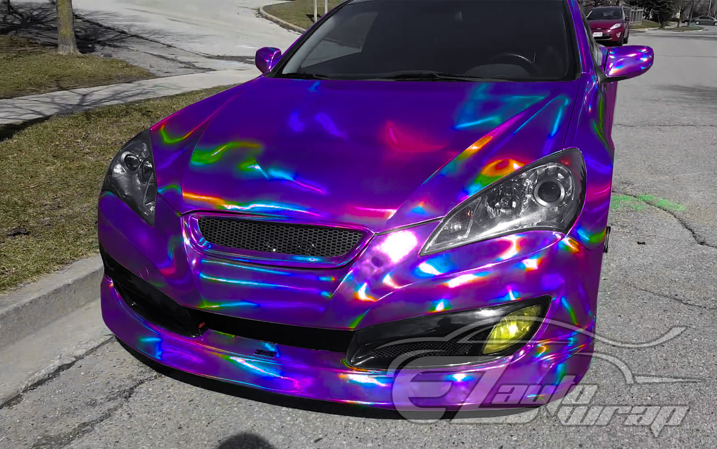 Holographic Purple Vinyl Wrap