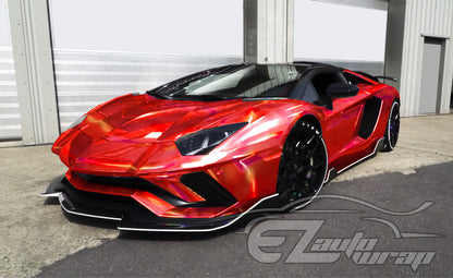 Holographic Red Vinyl Wrap