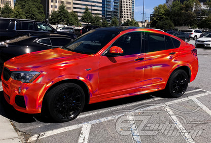Holographic Red Vinyl Wrap
