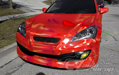 Holographic Red Vinyl Wrap