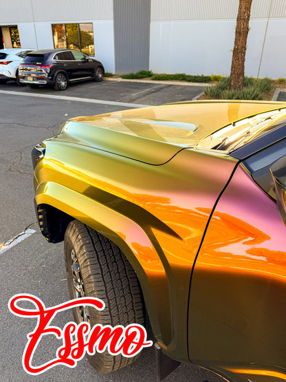 PET Galaxy Dust Gloss Phoenix Blaze Vinyl Wrap
