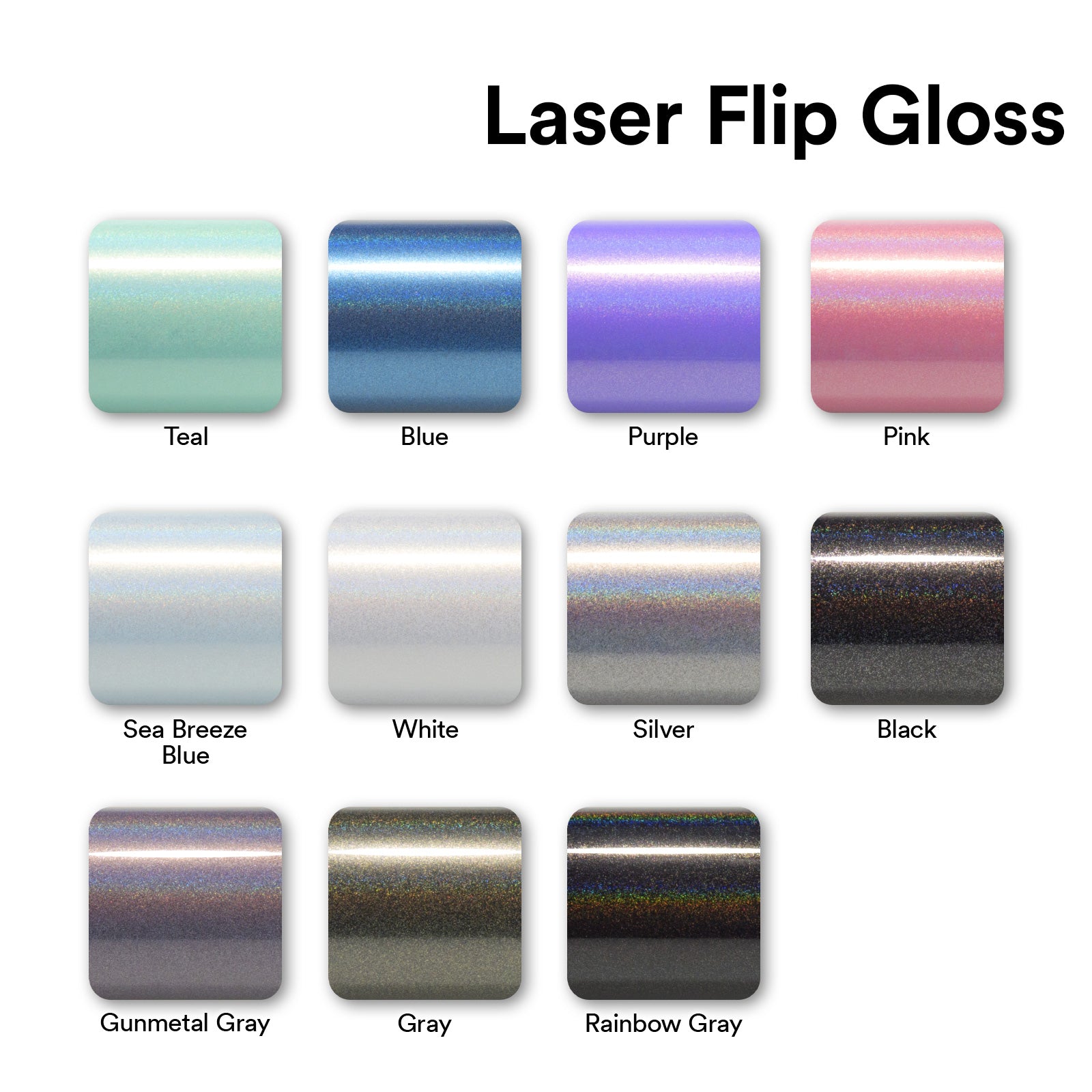 Laser Gloss White Vinyl Wrap