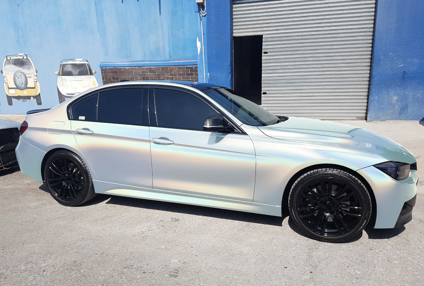 Laser Flip Gloss Sea Breeze Blue Vinyl Wrap