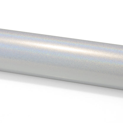 Laser Flip Gloss White Vinyl Wrap