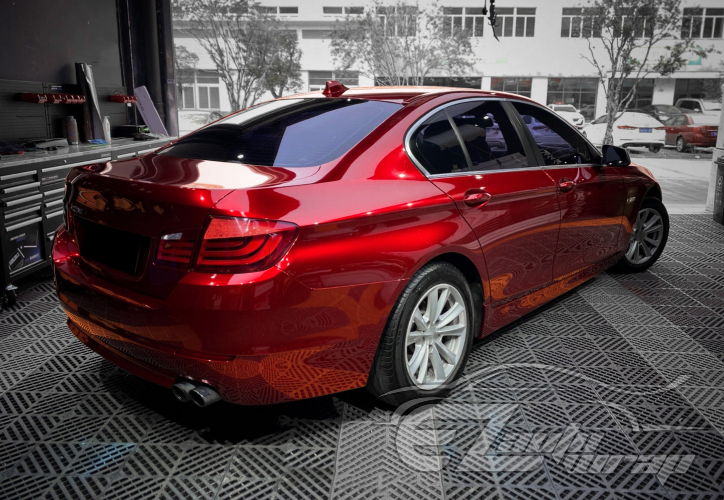 Liquid Metallic Cherry Red Vinyl Wrap