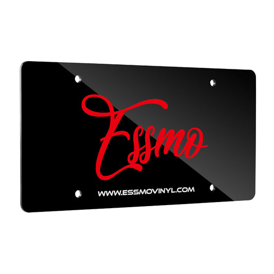 ESSMO 2pcs Plastic License Plate