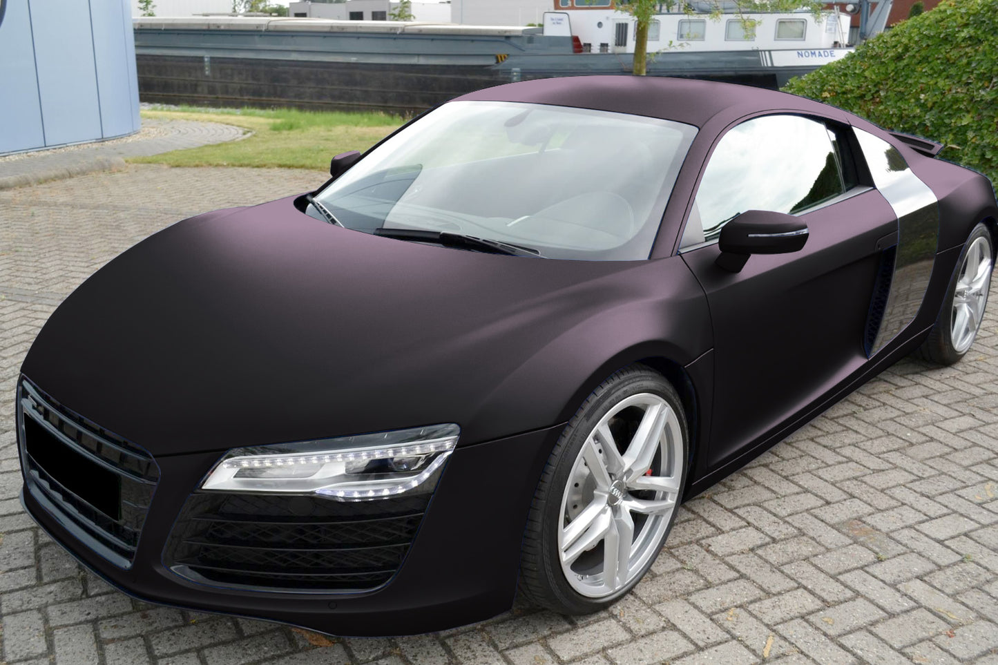 Matte Metallic Blackish Purple Vinyl Wrap