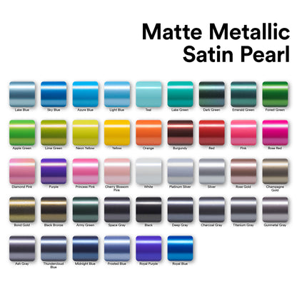 Matte Metallic Satin Pearl Royal Blue Vinyl Wrap