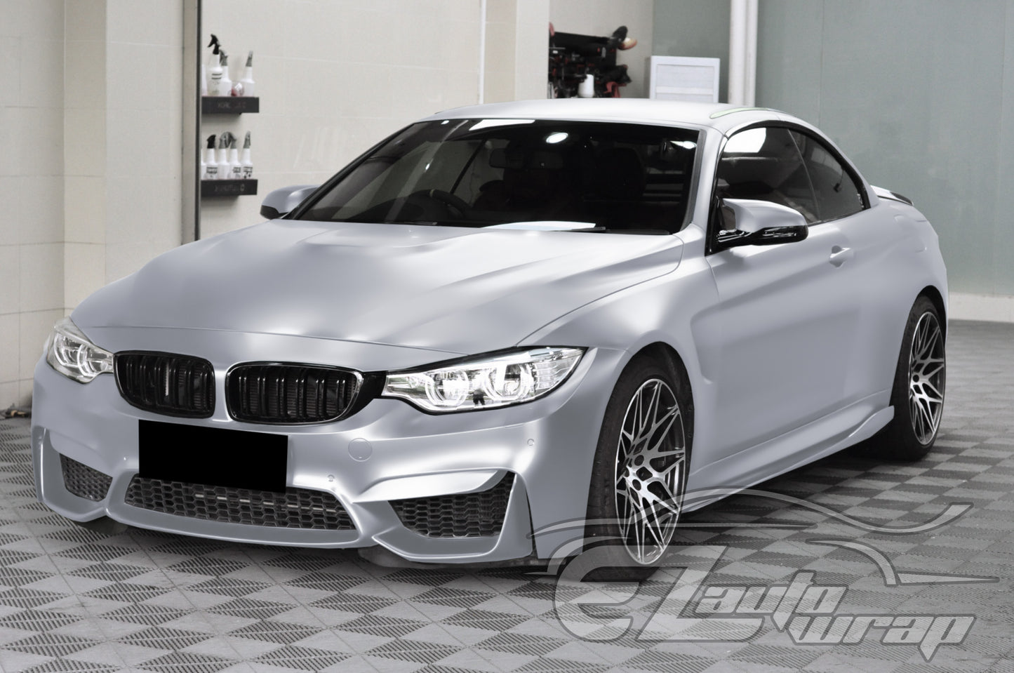Matte Metallic Satin Pearl Silver Vinyl Wrap