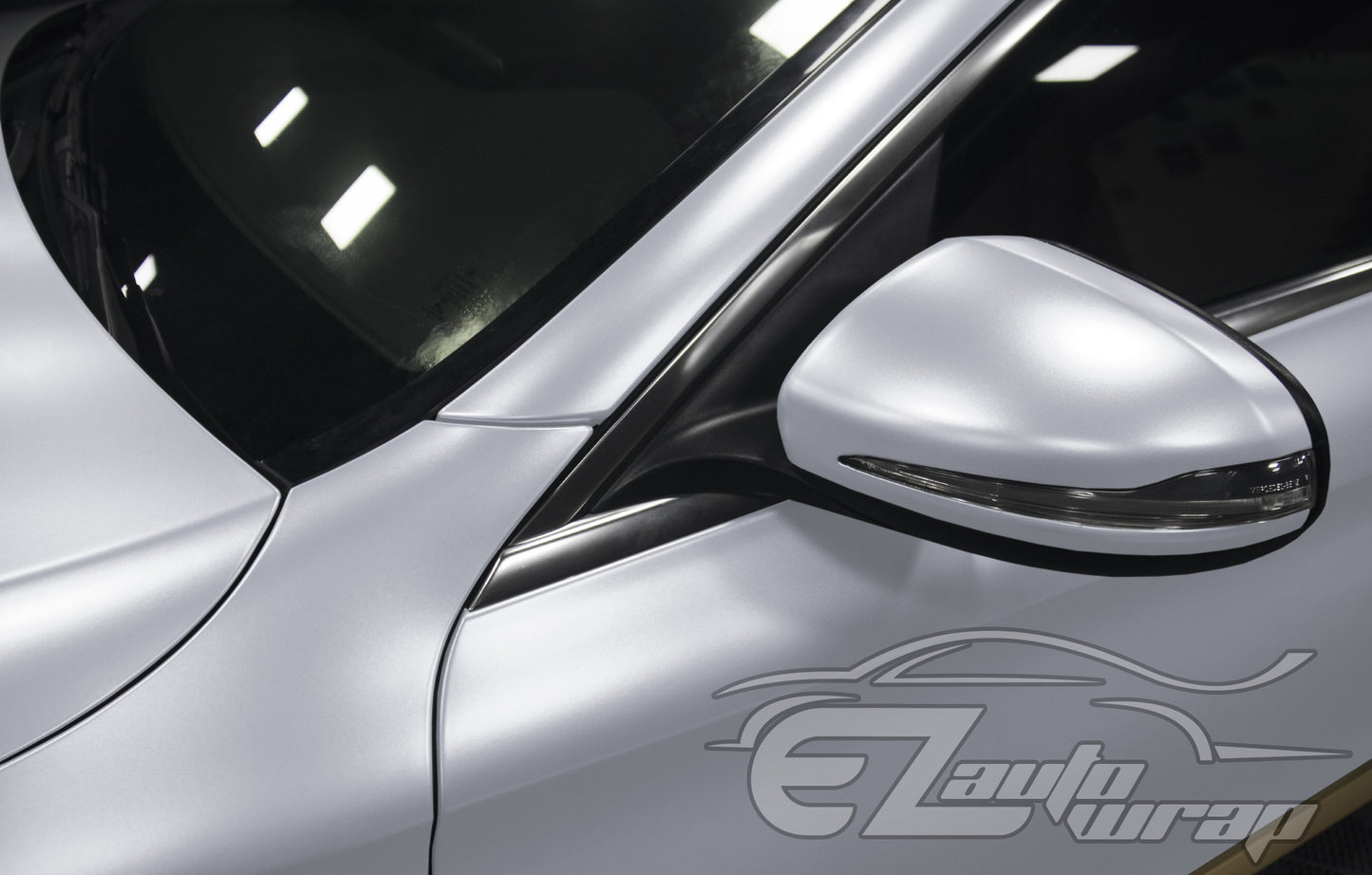 Matte Metallic Satin Pearl Silver Vinyl Wrap