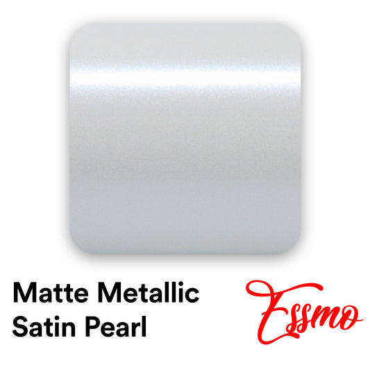 Matte Metallic Satin Pearl White Vinyl Wrap