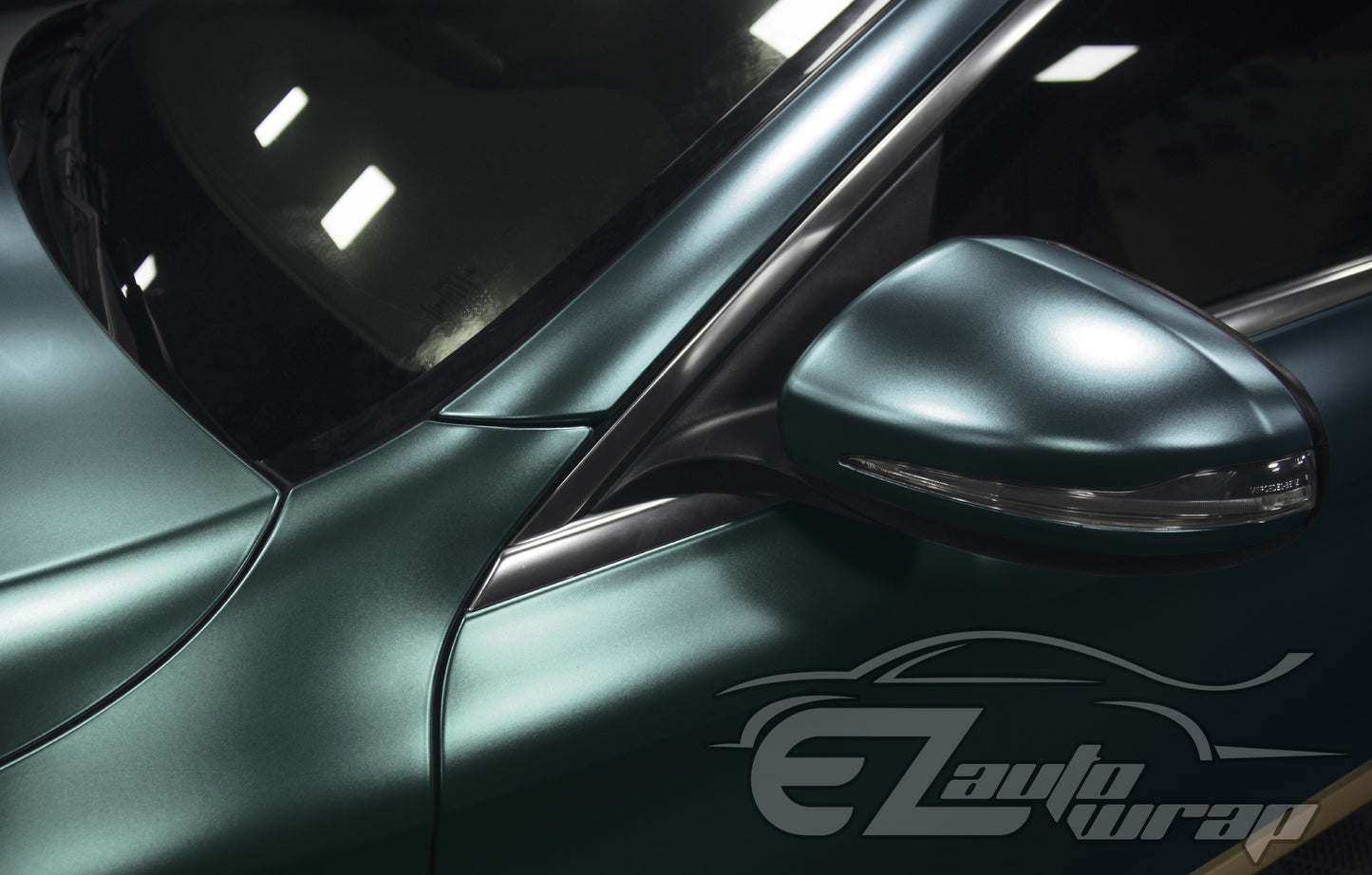 Matte Metallic Satin Pearl Dark Green Vinyl Wrap